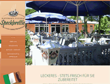Tablet Screenshot of pizzeria-speckbrettle.de